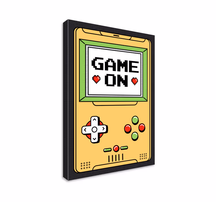 Cuadro decorativo videojuego juego en consola¡Bienvenido a este j - TenVinilo