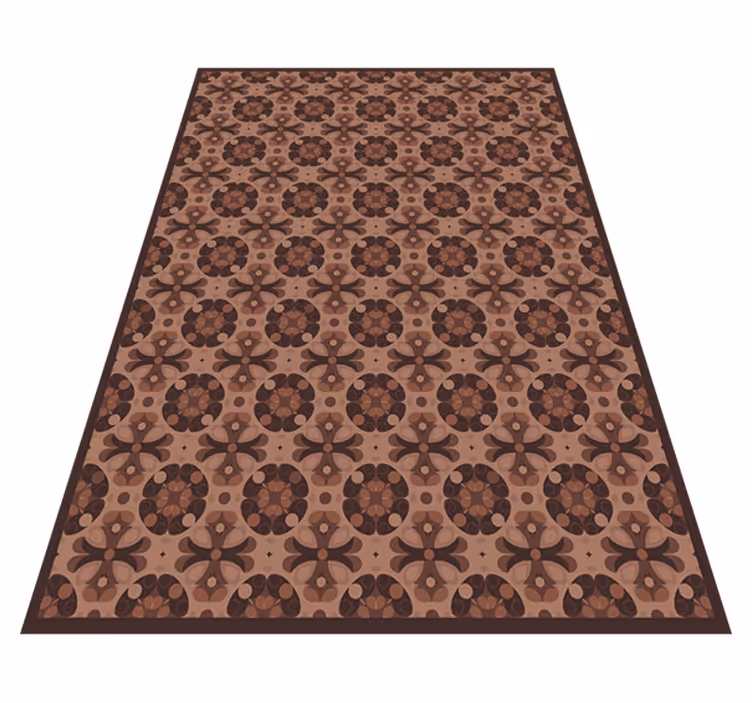 Alfombra vinílica hidráulica mocha mousse - TenVinilo