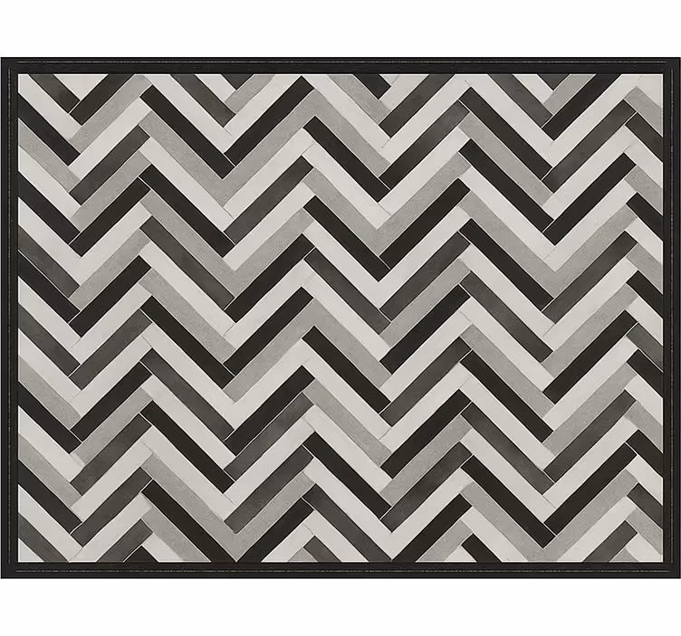 Alfombra vinilo comedor estilo parquet monocromático - TenVinilo
