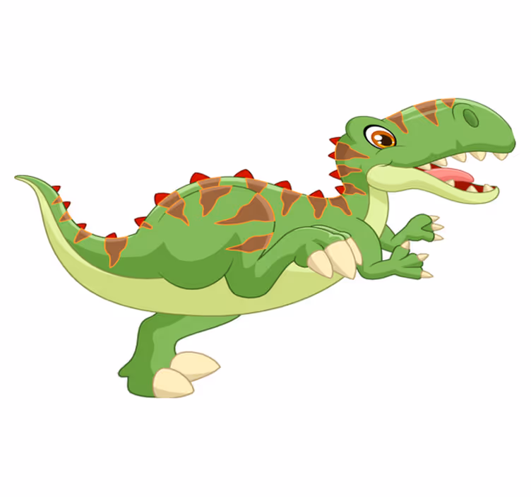 Alfombra vinílica animales personaje dinosaurio amigable - TenVinilo