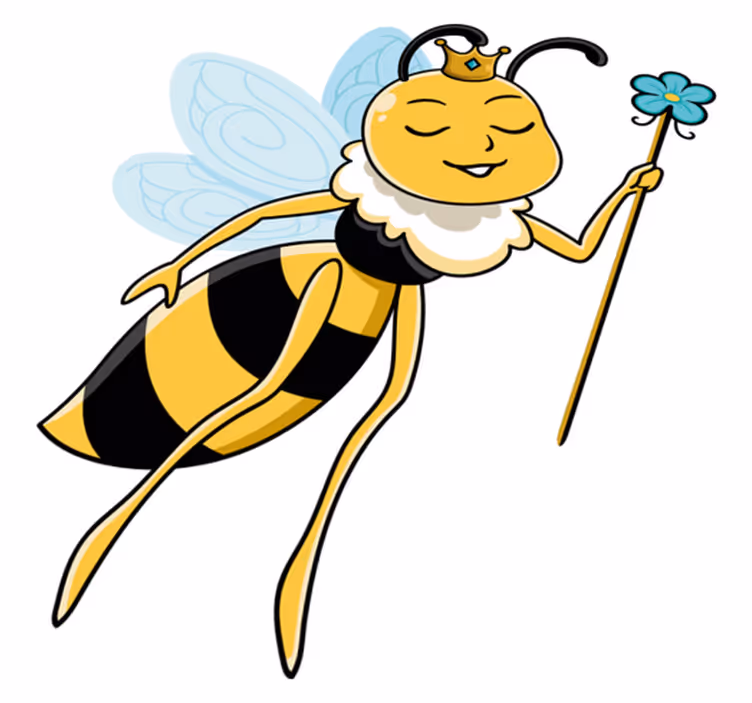 Alfombra vinílica animales personaje de abeja real - TenVinilo