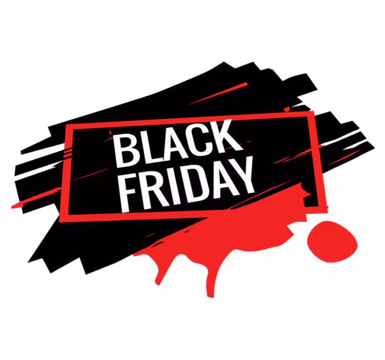Alfombra vinílica black friday pegatina moderna black friday - TenVinilo