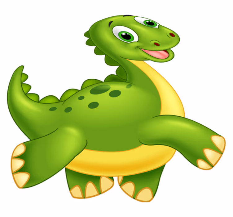 Alfombra vinílica animales dinosaurio verde lindo - TenVinilo