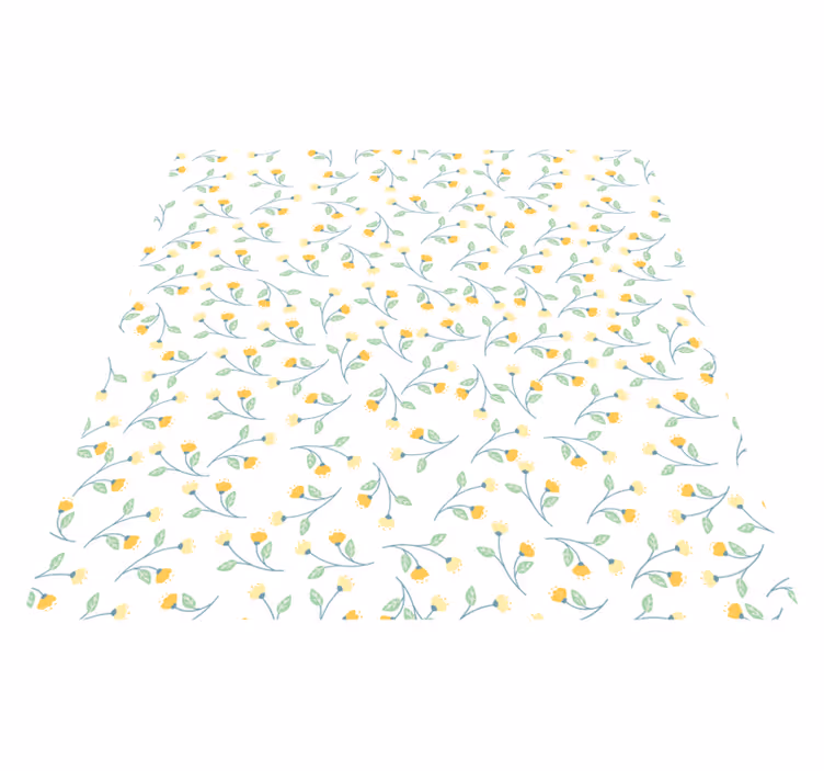Alfombra vinílica flores estilo primaveral - TenVinilo