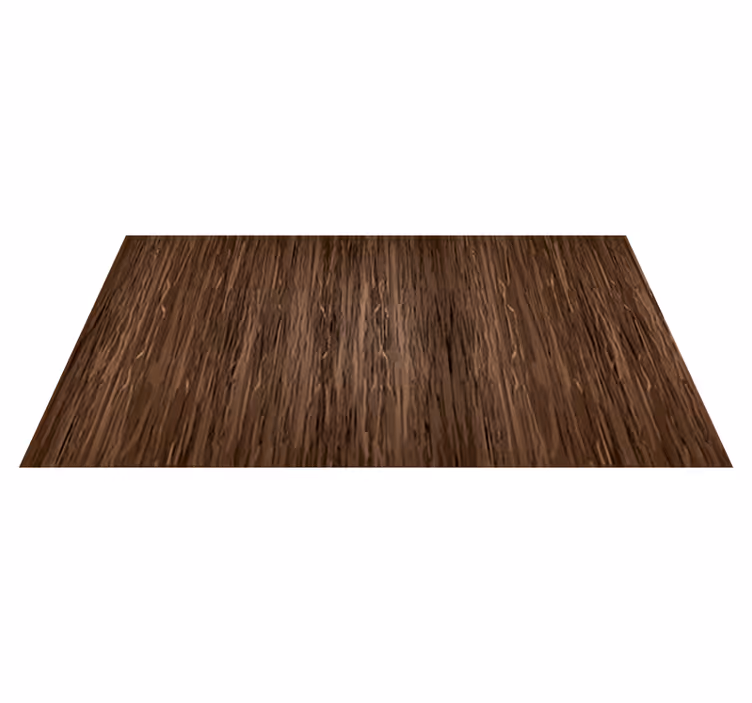 Alfombra vinilo comedor efecto madera oscura - TenVinilo