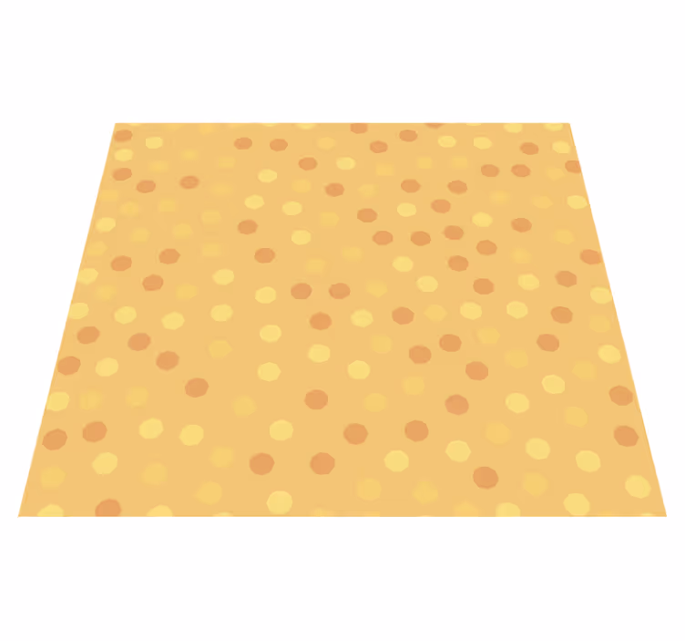 Alfombra vinílica cocina naranjas en círculos - TenVinilo