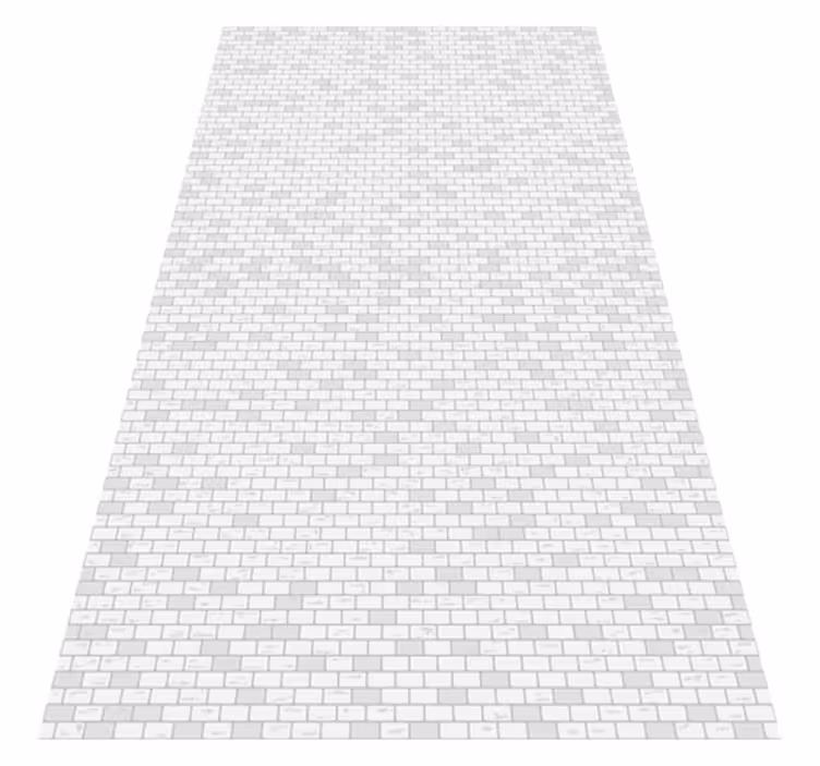 Alfombra vinílica cocina patrón ladrillo elegante - TenVinilo