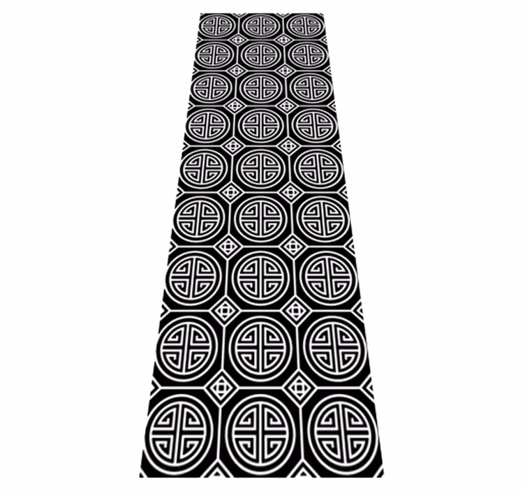 Alfombra vinílica baño estilo japonés minimalista - TenVinilo
