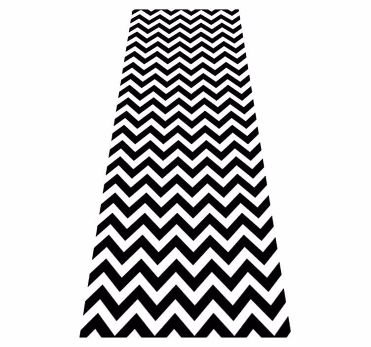 Alfombra vinílica baño líneas triangulares - TenVinilo