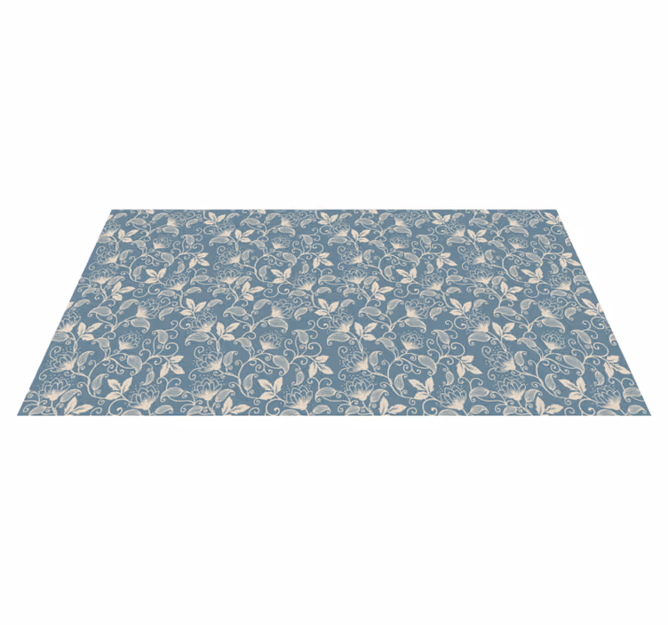 Alfombra vinílica flores diseño de motivos florales - TenVinilo