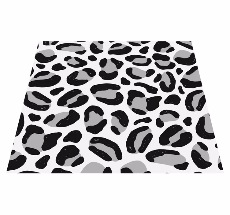 Alfombra vinílica animal print piel de leopardo - TenVinilo