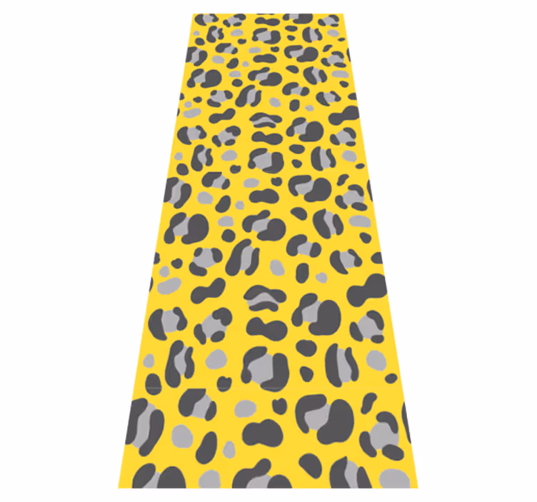 Alfombra vinílica animal print leopardo pantone - TenVinilo