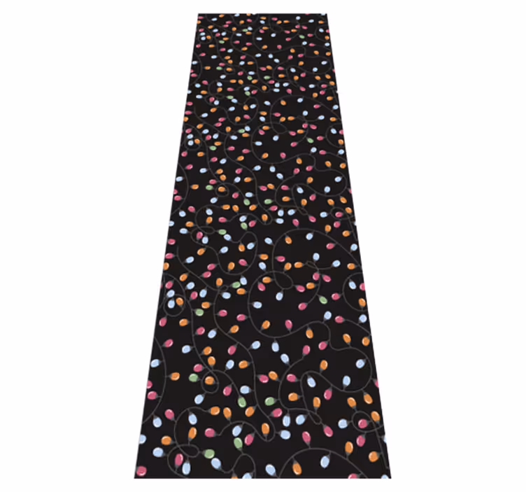 Alfombra vinílica navidad decoraciones luminosas - TenVinilo