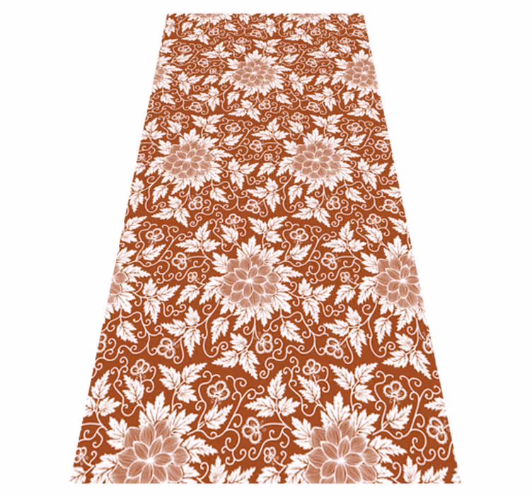 Alfombra vinílica naturaleza composición botánica - TenVinilo
