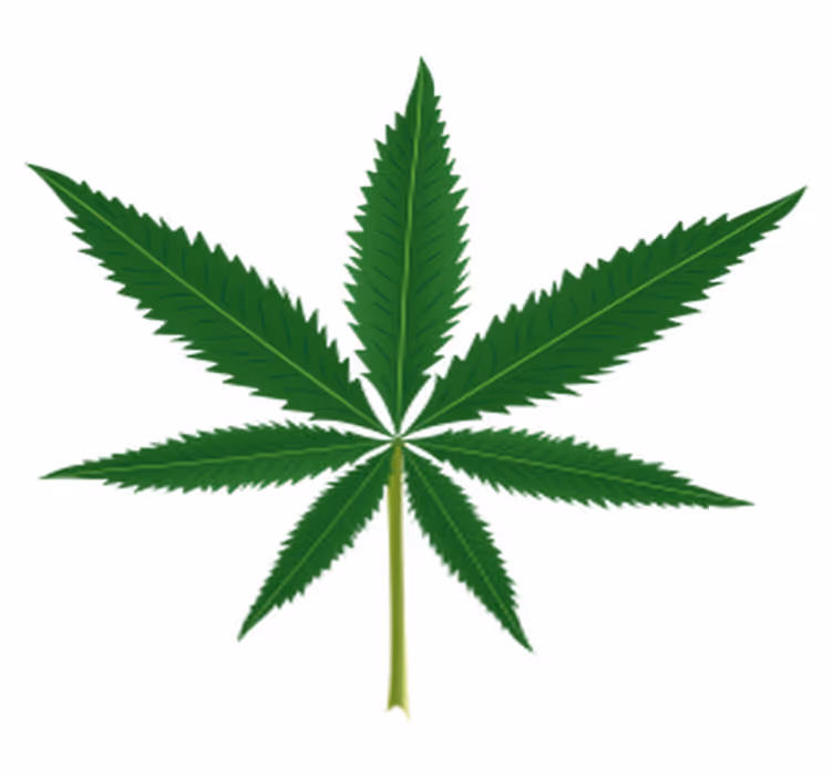 Alfombra vinílica flores hoja de marihuana - TenVinilo