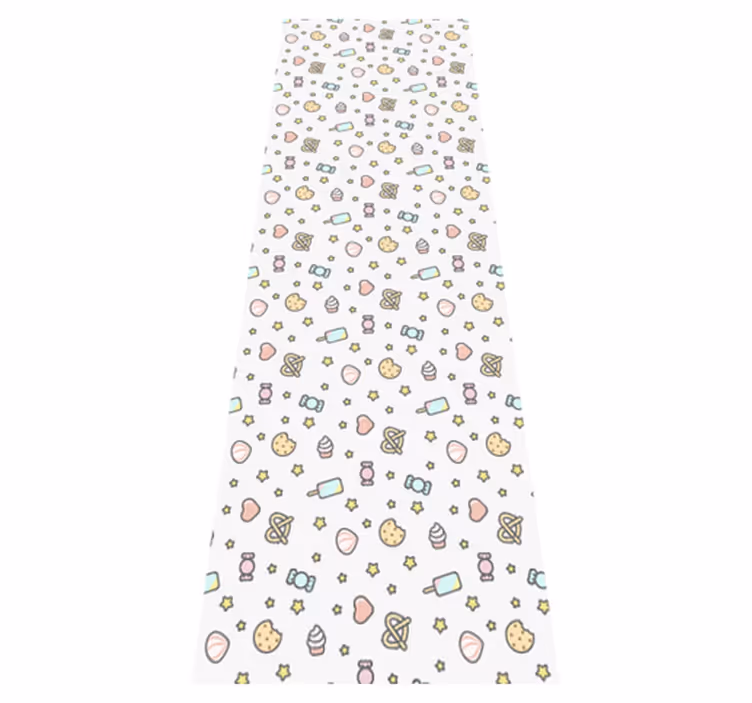 Alfombra vinílica dormitorio bocaditos adorables - TenVinilo