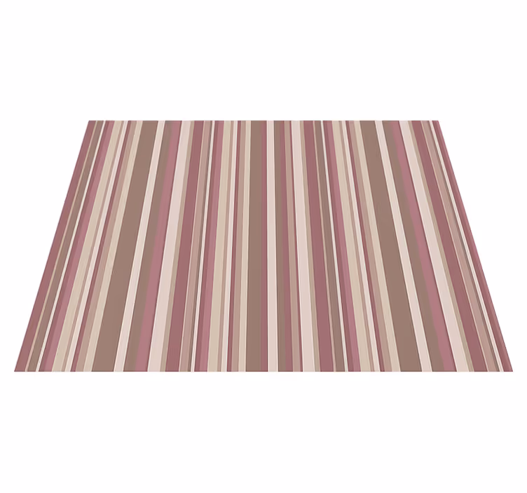 Alfombra vinílica dormitorio rayas rosadas - TenVinilo