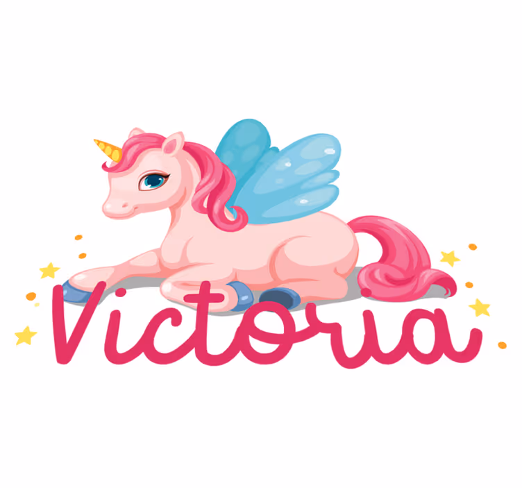 Alfombra vinílica infantil unicornio feliz rosa - TenVinilo