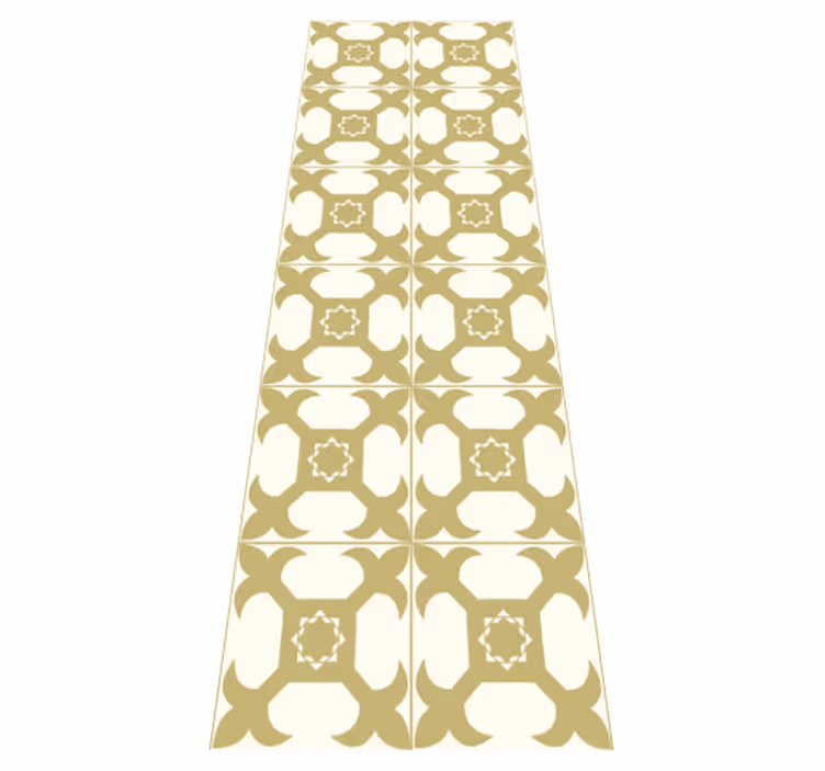 Alfombra vinílica baño patrón de azulejos elegantes - TenVinilo