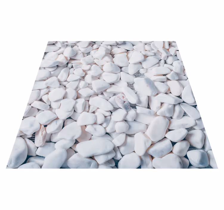 Alfombra vinílica baño imitación piedra - TenVinilo