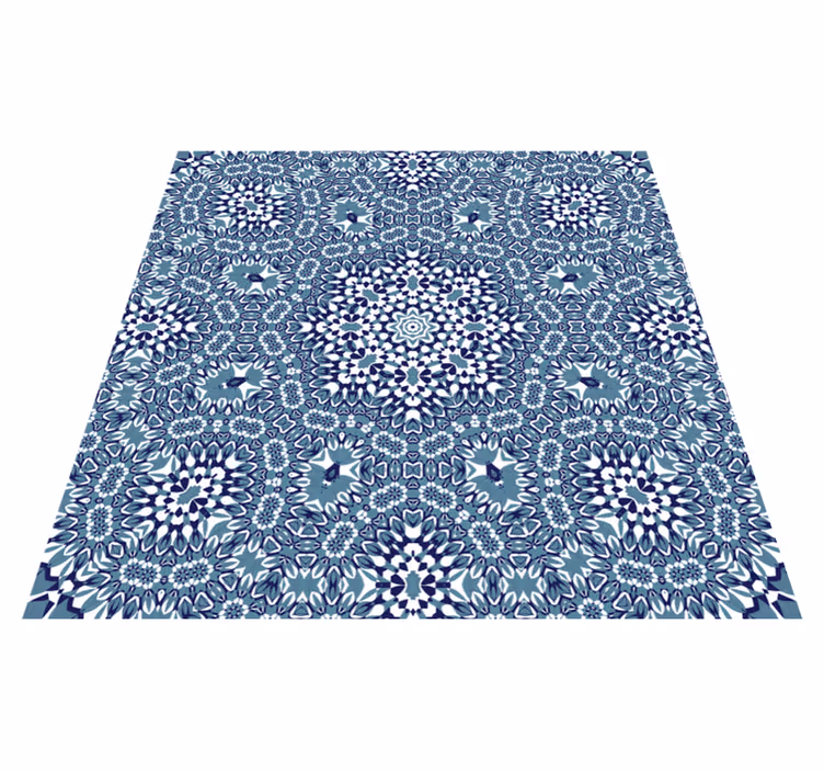 Alfombra vinílica cocina mandala en mosaico - TenVinilo
