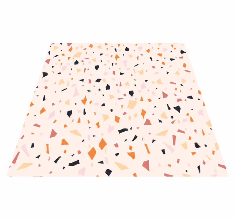 Alfombra vinílica cocina sheet de terrazo gris - TenVinilo