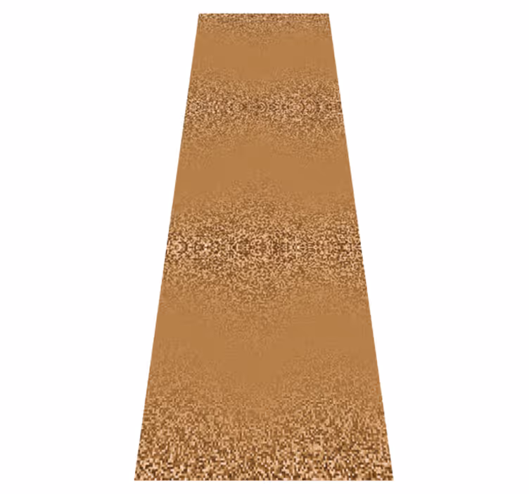Alfombra vinílica dormitorio diseño retro marrón punto - TenVinilo