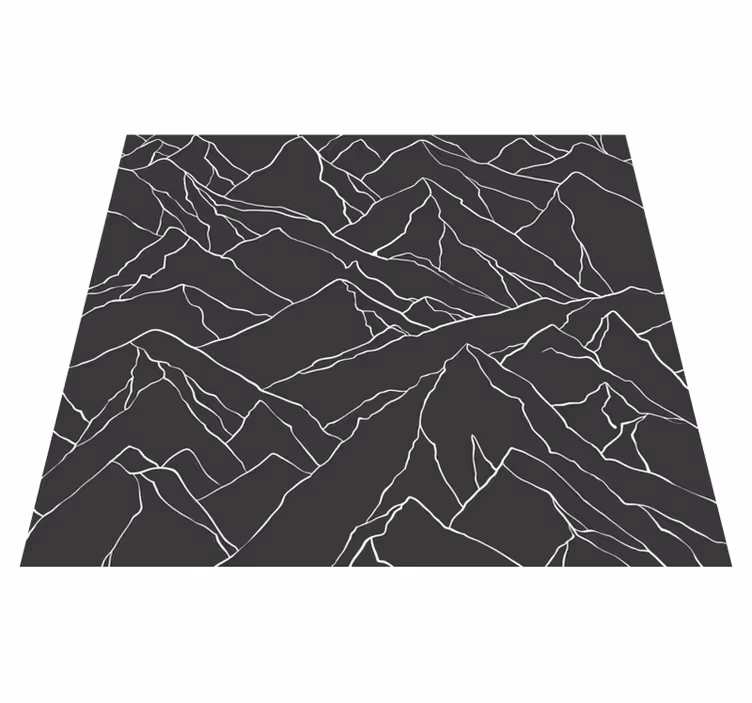 Alfombra vinílica oficina contorno de montañas - TenVinilo