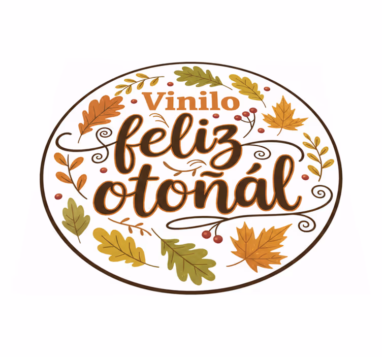 Alfombra vinílica dormitorio vinilo otoño feliz - TenVinilo
