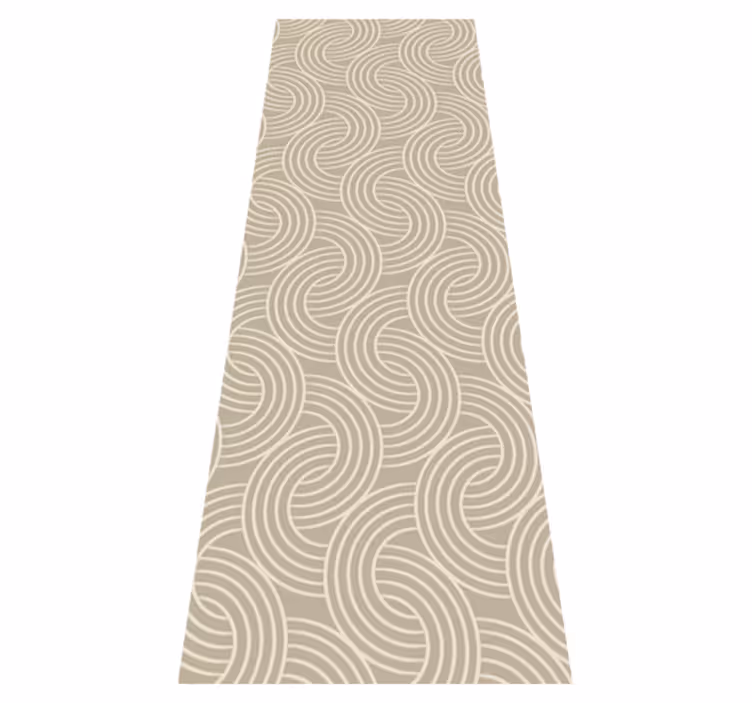 Alfombra vinílica nórdica patrón beige minimalista - TenVinilo