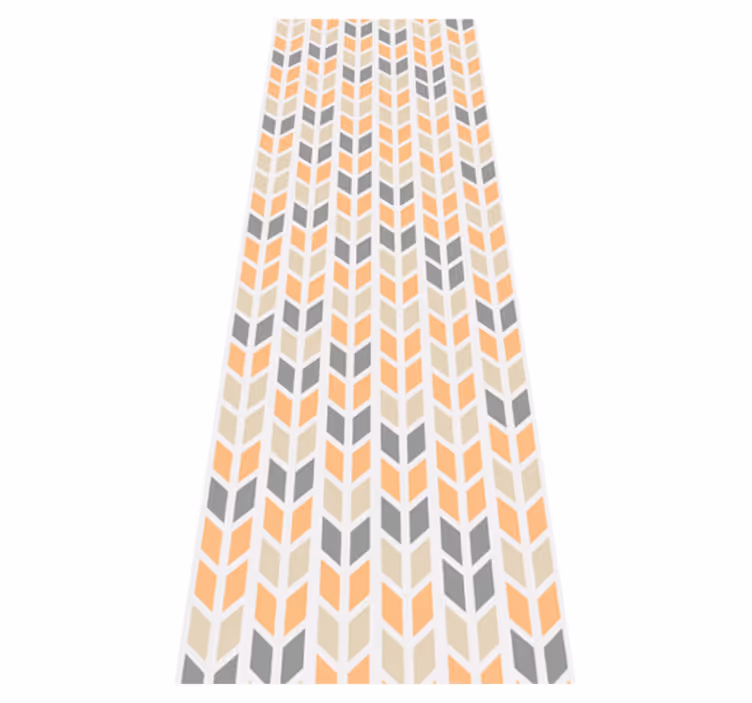 Alfombra vinílica nórdica flores geométricas - TenVinilo