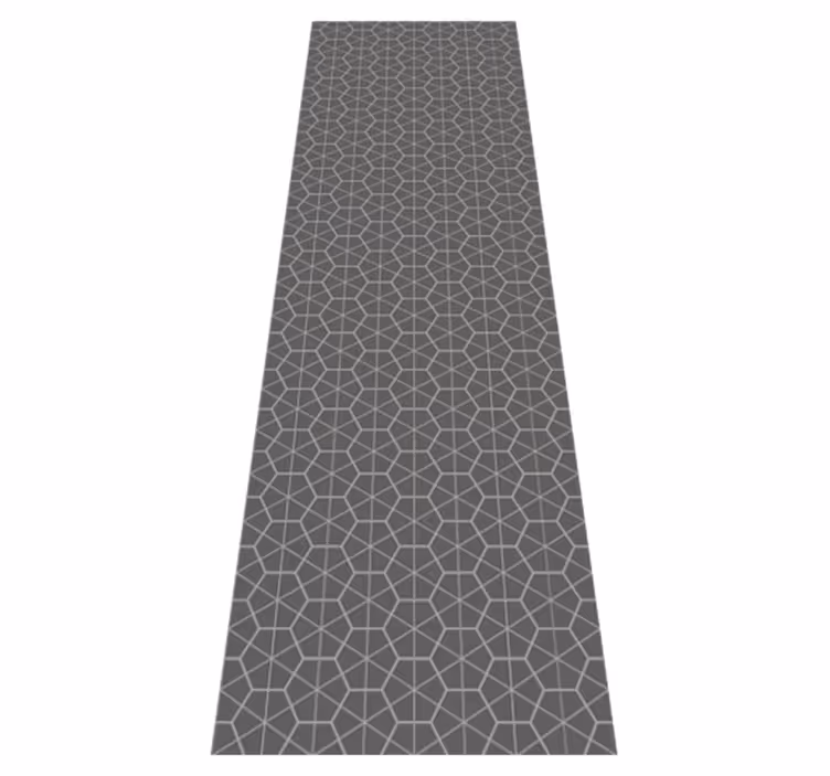 Alfombra vinílica nórdica diseño hexagonal minimalista - TenVinilo