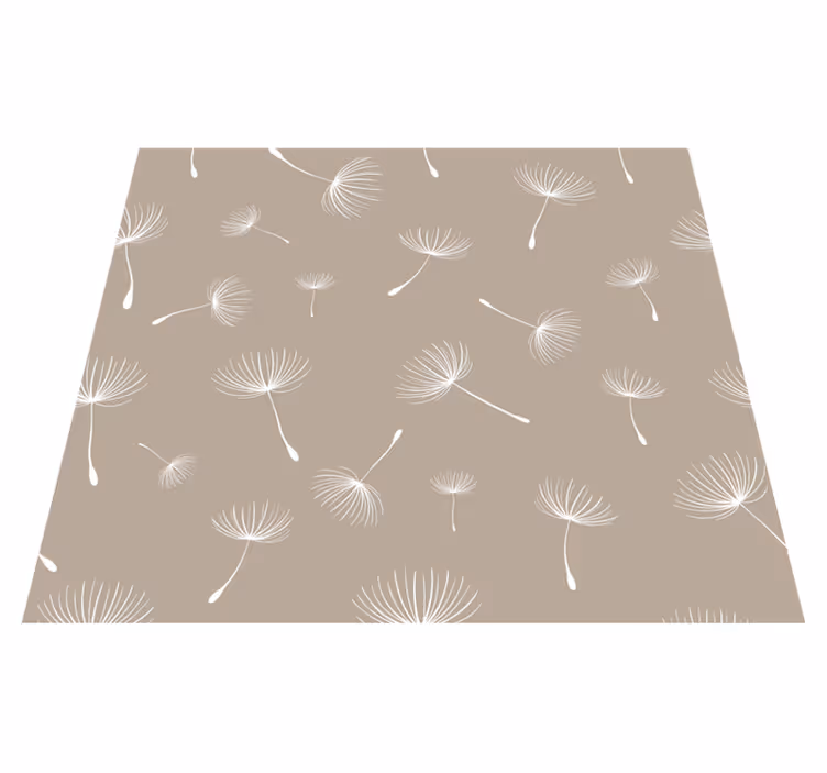 Alfombra vinílica naturaleza parche de diente de león - TenVinilo