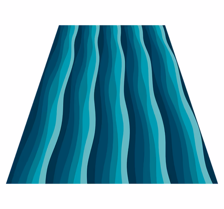 Alfombra vinílica imitación diseño de olas - TenVinilo