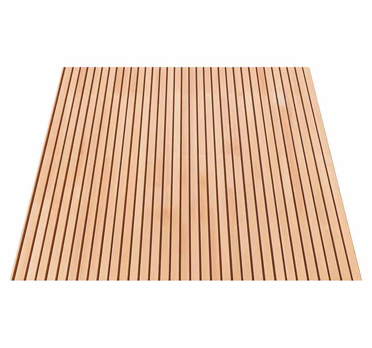 Alfombra vinílica imitación tablones de cedro claro - TenVinilo