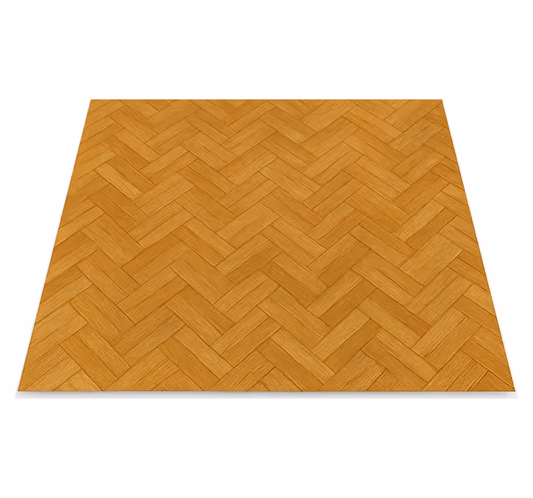 Alfombra vinílica imitación parquet de roble entrelazado - TenVinilo