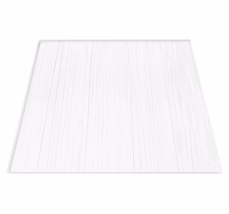 Alfombra vinílica imitación madera vertical blanca - TenVinilo