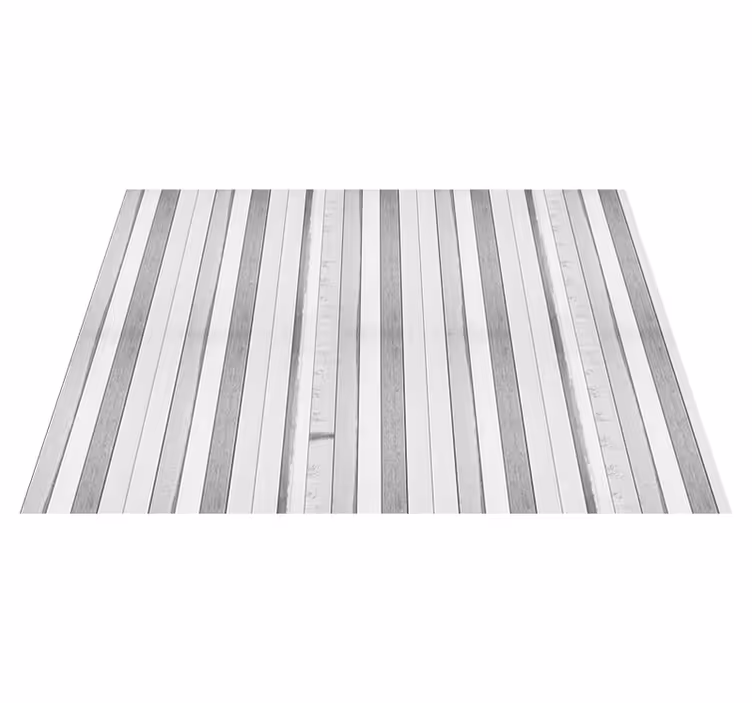 Alfombra vinílica imitación tablones envejecidos blancos - TenVinilo
