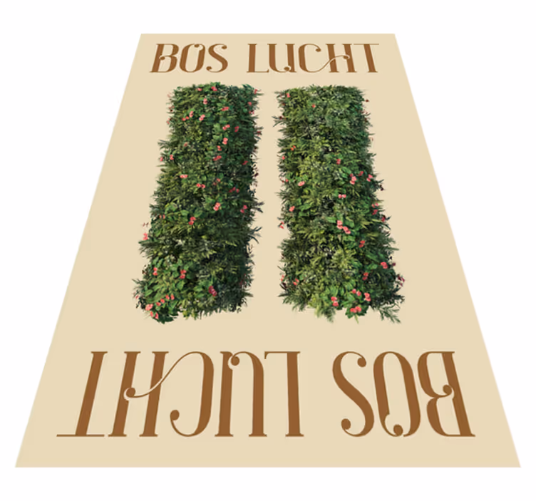 Alfombra vinílica frase aire del bosque - TenVinilo