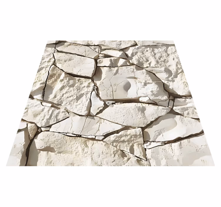 Alfombra vinílica imitación beige claro - TenVinilo