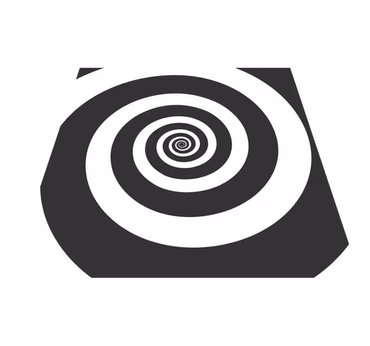 Alfombra vinílica geométrica movimiento espiral - TenVinilo