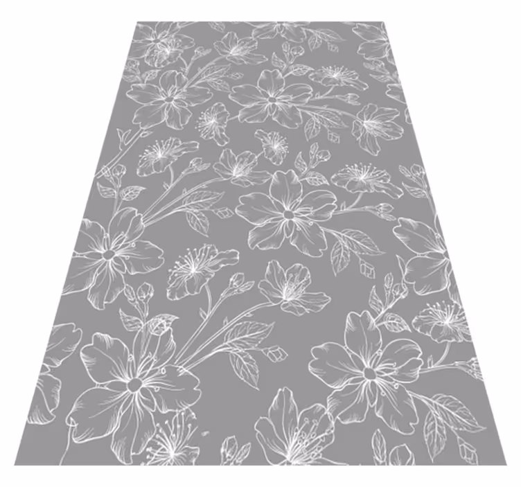 Alfombra vinílica gris con diseño gris - TenVinilo