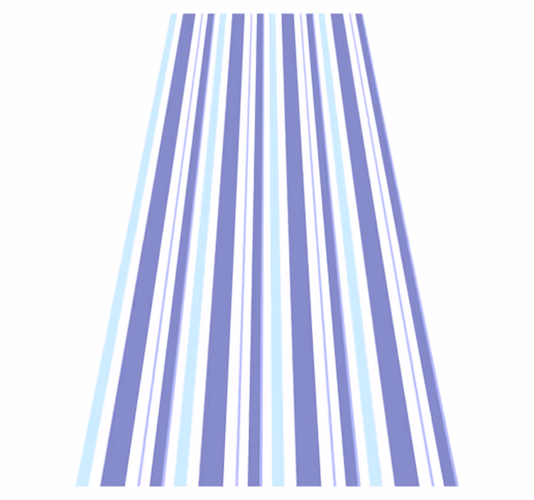 Alfombra vinílica pasillo rayas verticales azules - TenVinilo