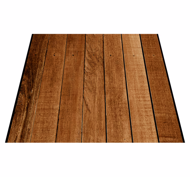 Alfombra vinílica marrón textura de madera rústica - TenVinilo