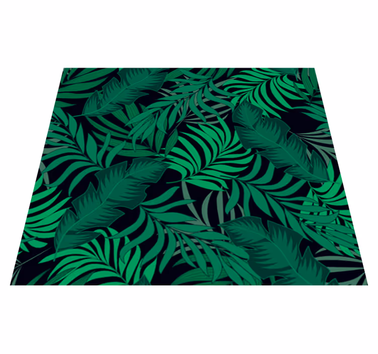 Alfombra vinílica verde clave en la jungla - TenVinilo
