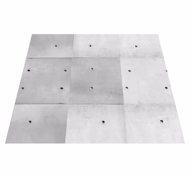 Alfombra vinílica exterior paneles de concreto minimalistas - TenVinilo
