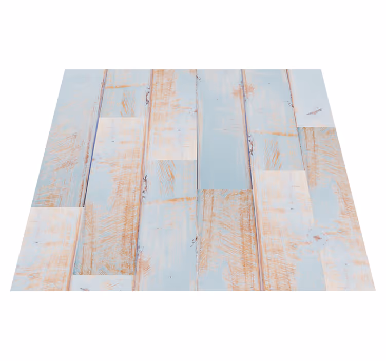 Alfombra vinílica exterior tablones de madera desgastados - TenVinilo