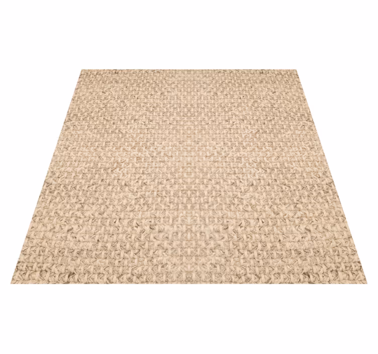 Alfombra vinílica exterior tela beige - TenVinilo