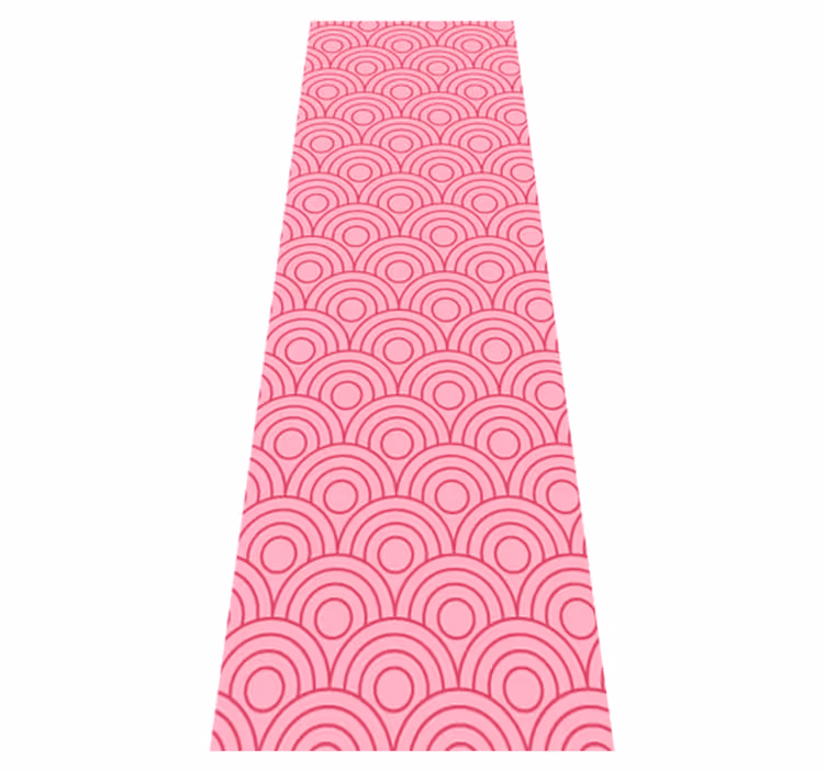 Alfombra vinílica rosa formas en rosa claro y oscuro - TenVinilo