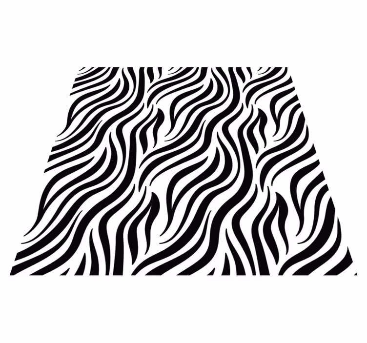 Alfombra vinilica Animal Print cebra - TenVinilo